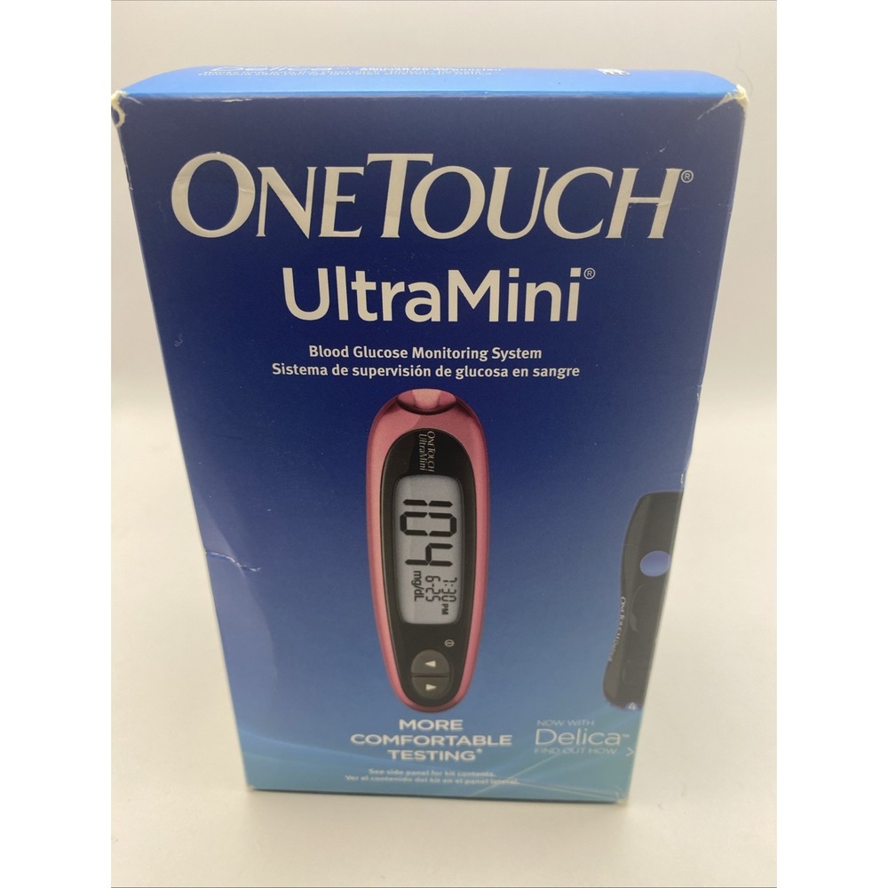OneTouch UltraMini Blood Glucose Monitoring System Pink LifeScan Meter Kit C3